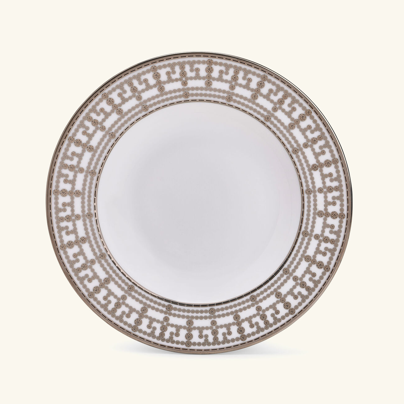 هافيلاند طبق الحساء تيارا باللون الفضي 23 سم