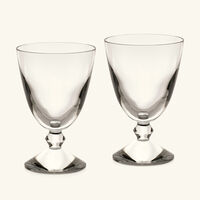 baccarat vega wine glass clear set of 2