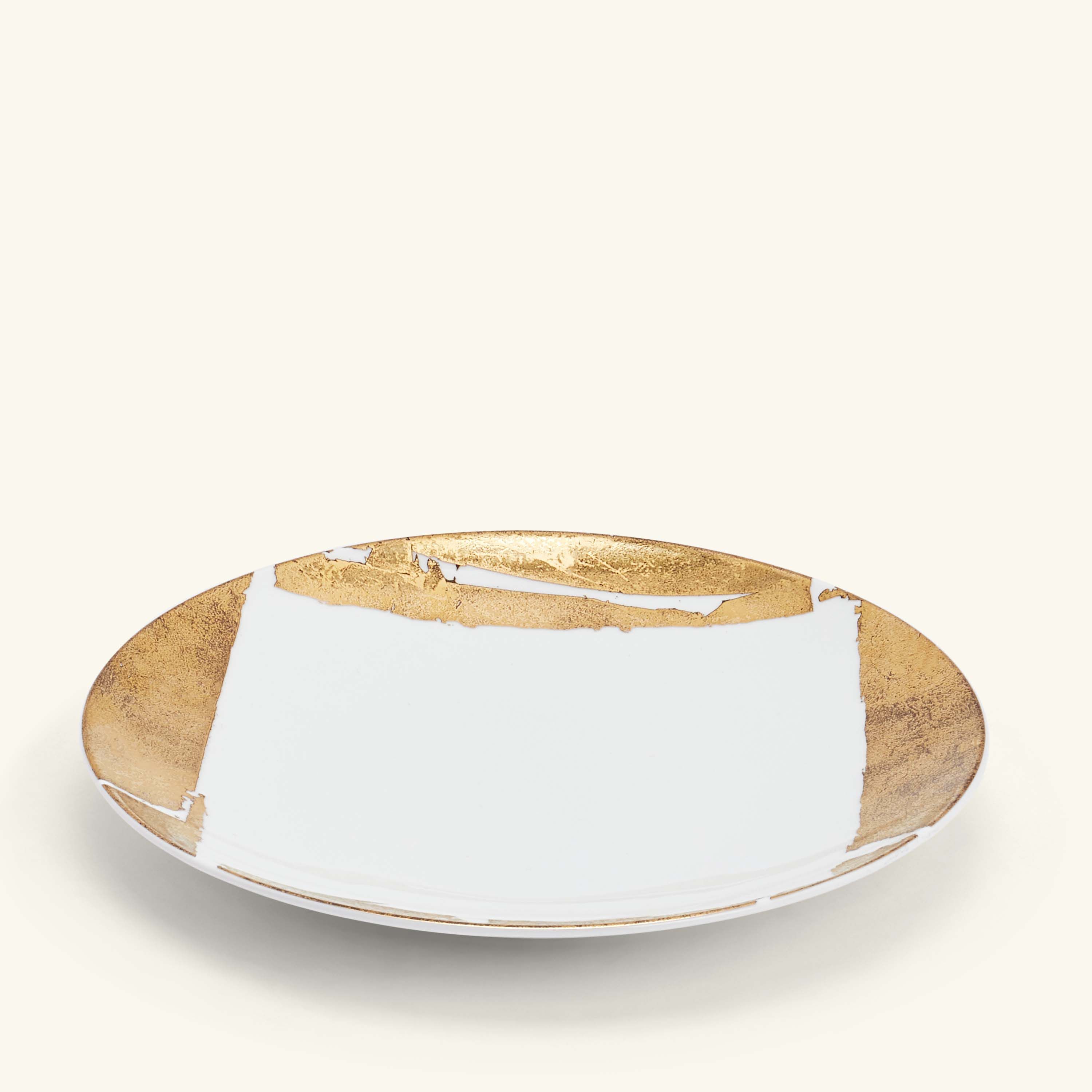 Bernardaud Feuille d'Or Salad Plate Round Gold 21cm | Tanagra KSA