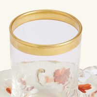 villari taormina arabic tea cup   saucer red