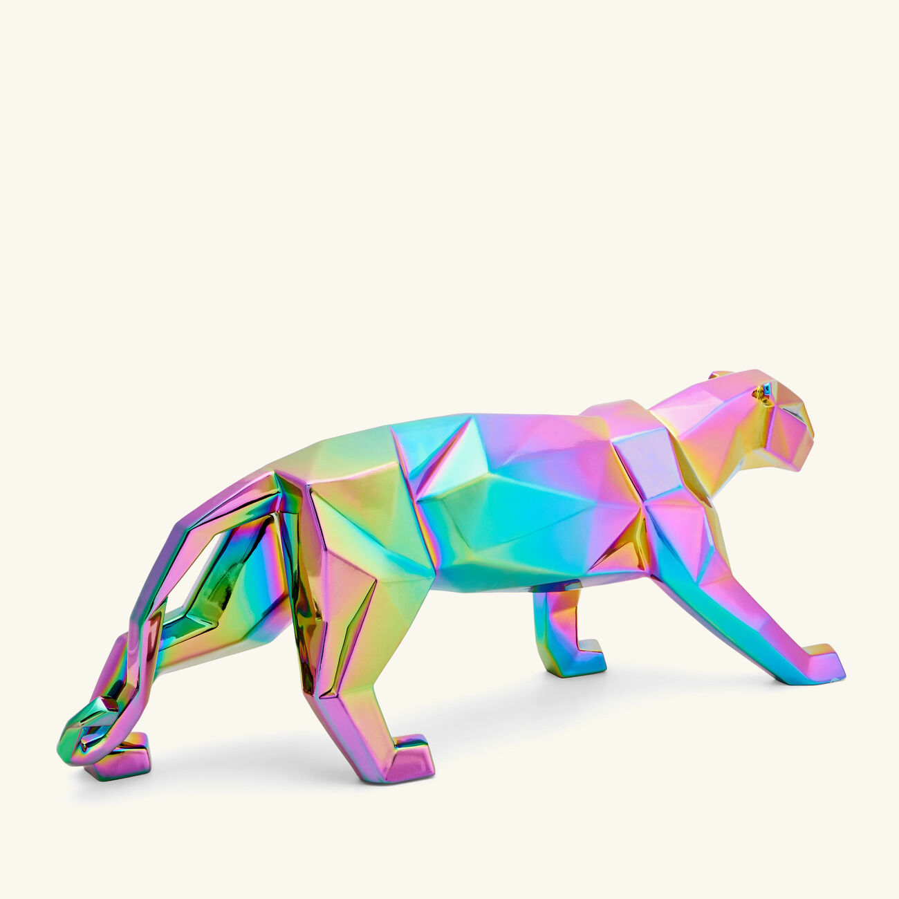 Iridiscent Panther Sculpture Small lladro iridiscent panther sculpture small