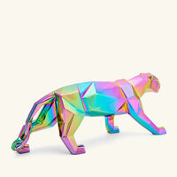 Iridiscent Panther Sculpture Small lladro iridiscent panther sculpture small