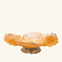 daum rose royale prestige centerpiece orange limited edition