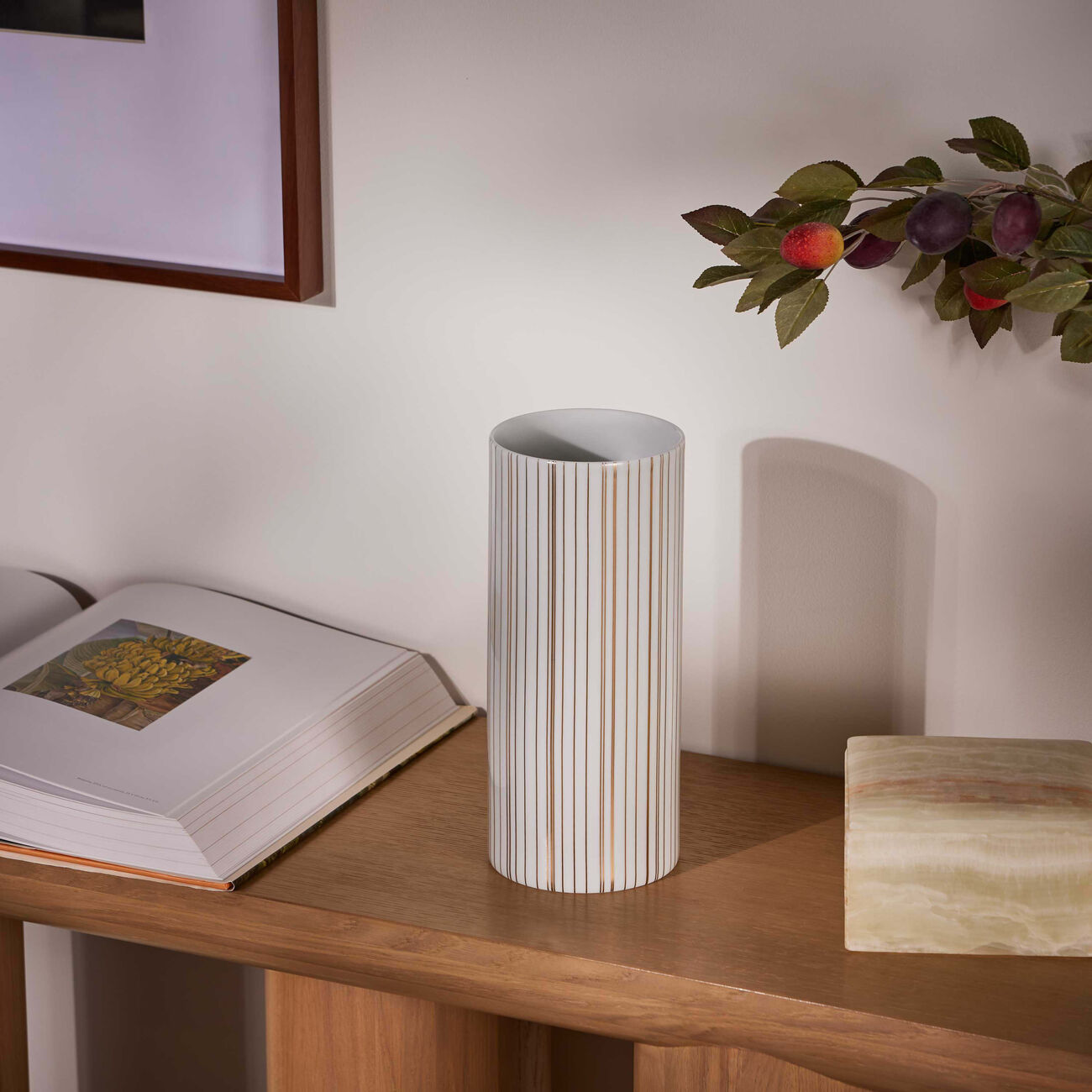 Sol Tube Vase Small Gold bernardaud sol tube vase small gold