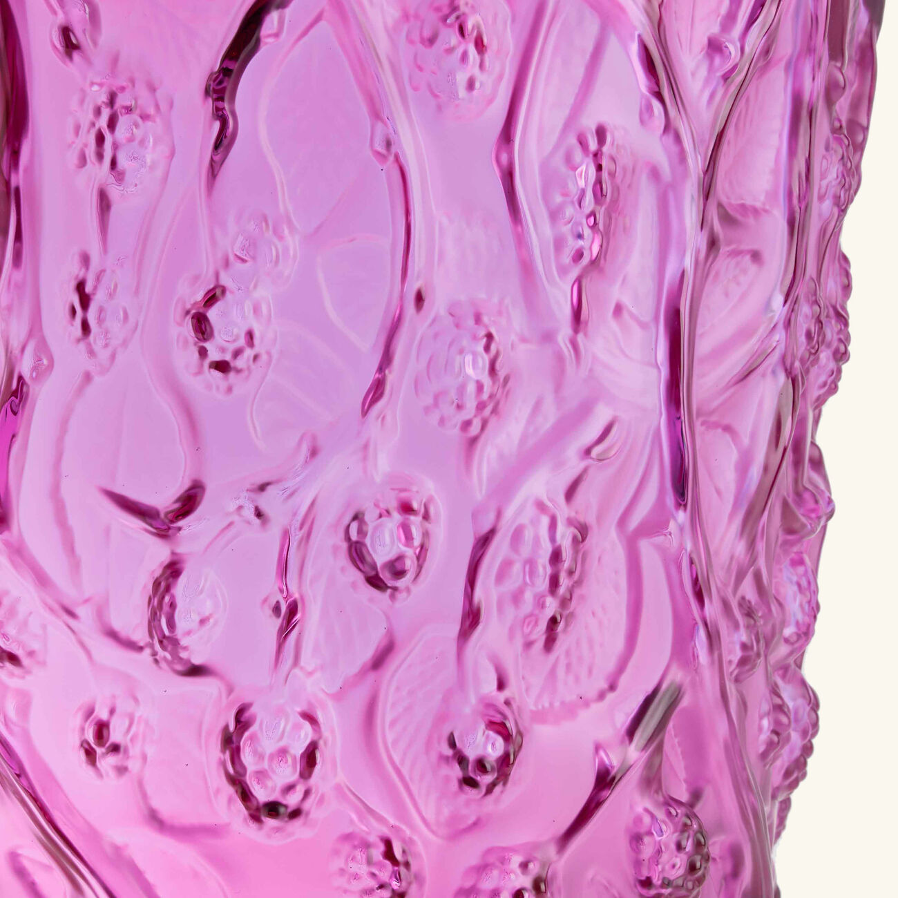 Mures Vase Large Pink lalique mures vase large pink