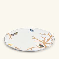 برناردو طبق الضيافة أو زوازو دائري باللون الذهبي 32 سم