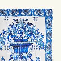 dolce gabbana casa blu mediterraneo silk twill pillow