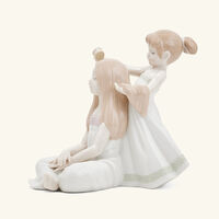 Combing Your Hair Sculpture Small White lladro combing your hair sculpture small white