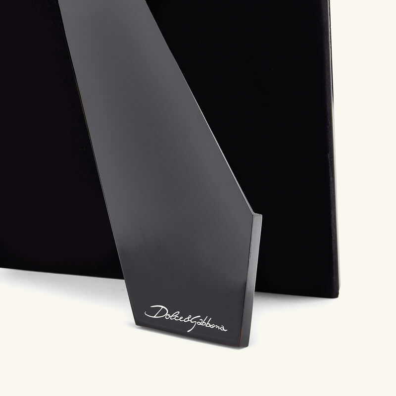 dolce gabbana casa lacquered wooden picture frame black 17x22cm