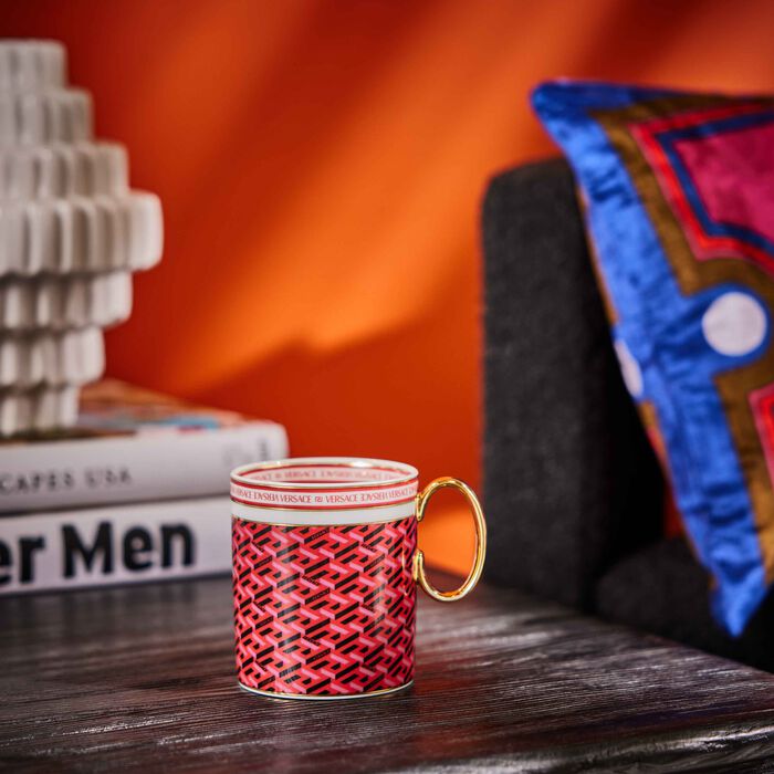 versace la greca signature mug red