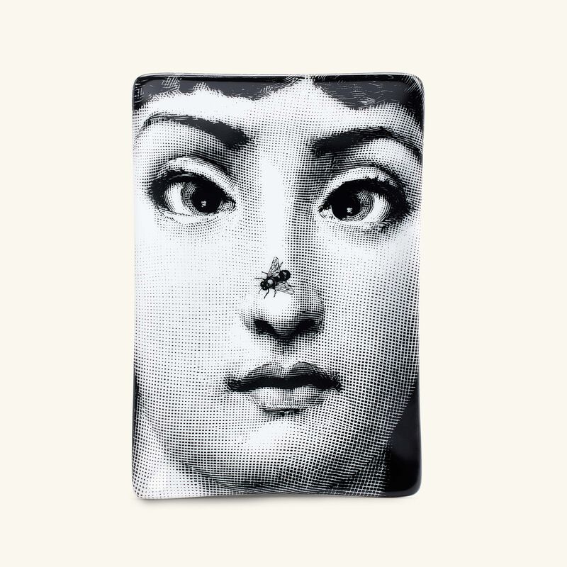 fornasetti tema e variazioni no 363 ashtray rectangular grey