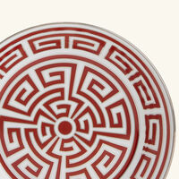 ginori 1735 labirinto tea saucer red