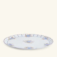 bernardaud brocante serving platter round blue 33cm