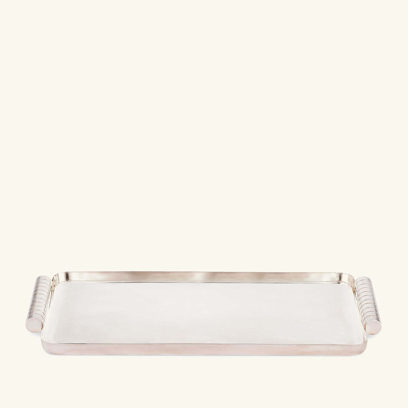 رالف لورين هوم صينية الضيافة مونتجمري مستطيلة كبيرة مطلية بالفضة