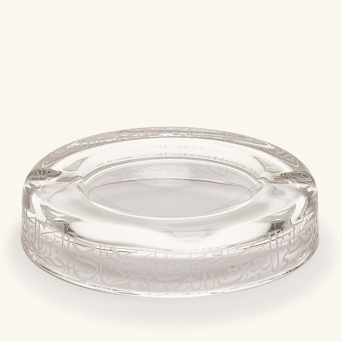Thuluth Ashtray Round Clear dimlaj thuluth ashtray round clear
