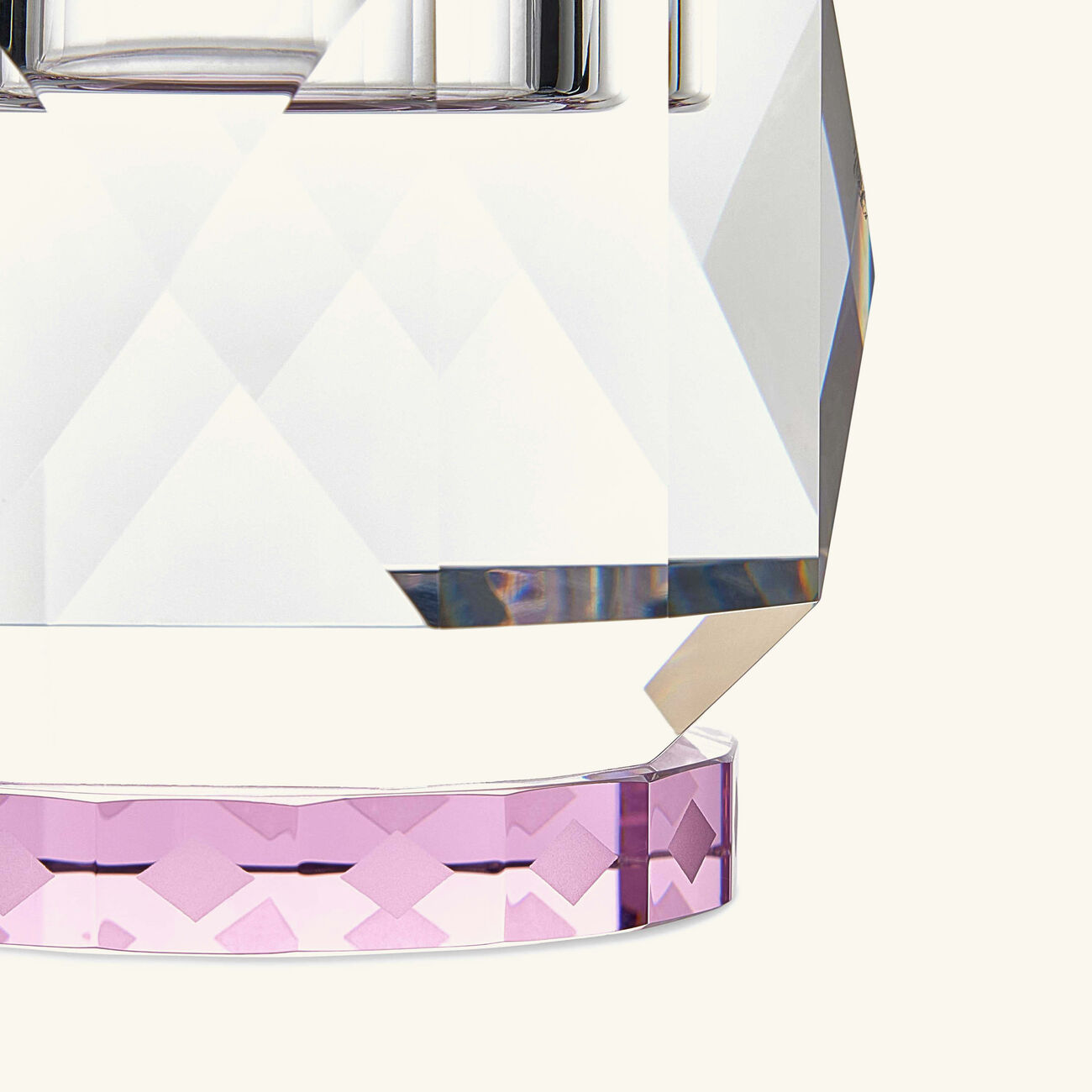 Texas Crystal Tea Light Holder Pink reflections copenhagen texas crystal tea light holder pink