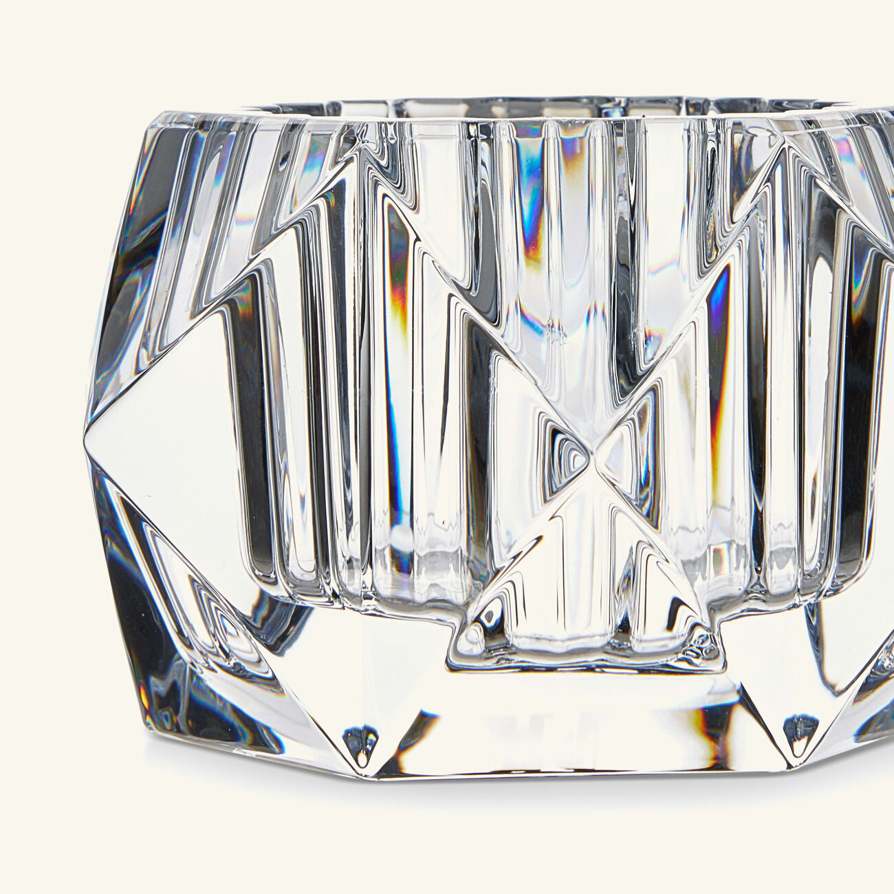 باكارا طقم لوكسور مؤلف من كوبين للشموع باللون الشفاف