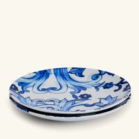 dolce gabbana casa blu mediterraneo fiore piccolo dessert plate blue round 19cm set of 2