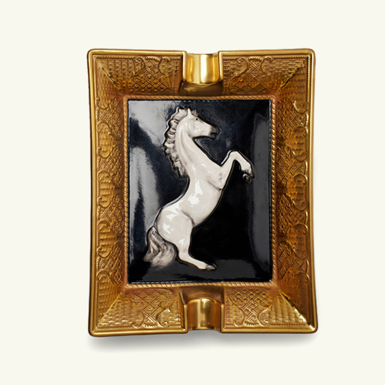 Tornado Ashtray Rectangular Black villari tornado ashtray rectangular black