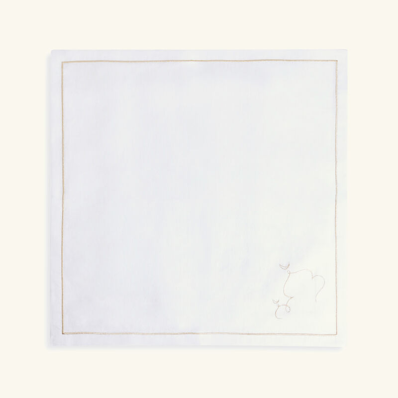 catherine denoual alcazar napkin white
