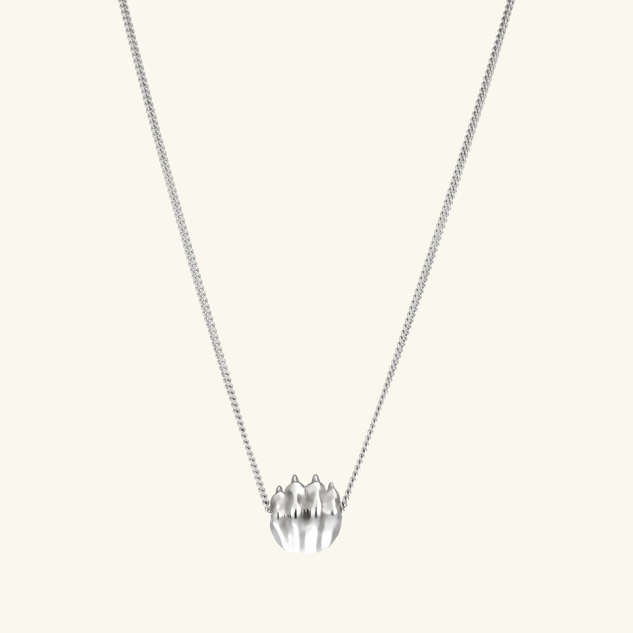 christofle patte de lion necklace sterling silver small
