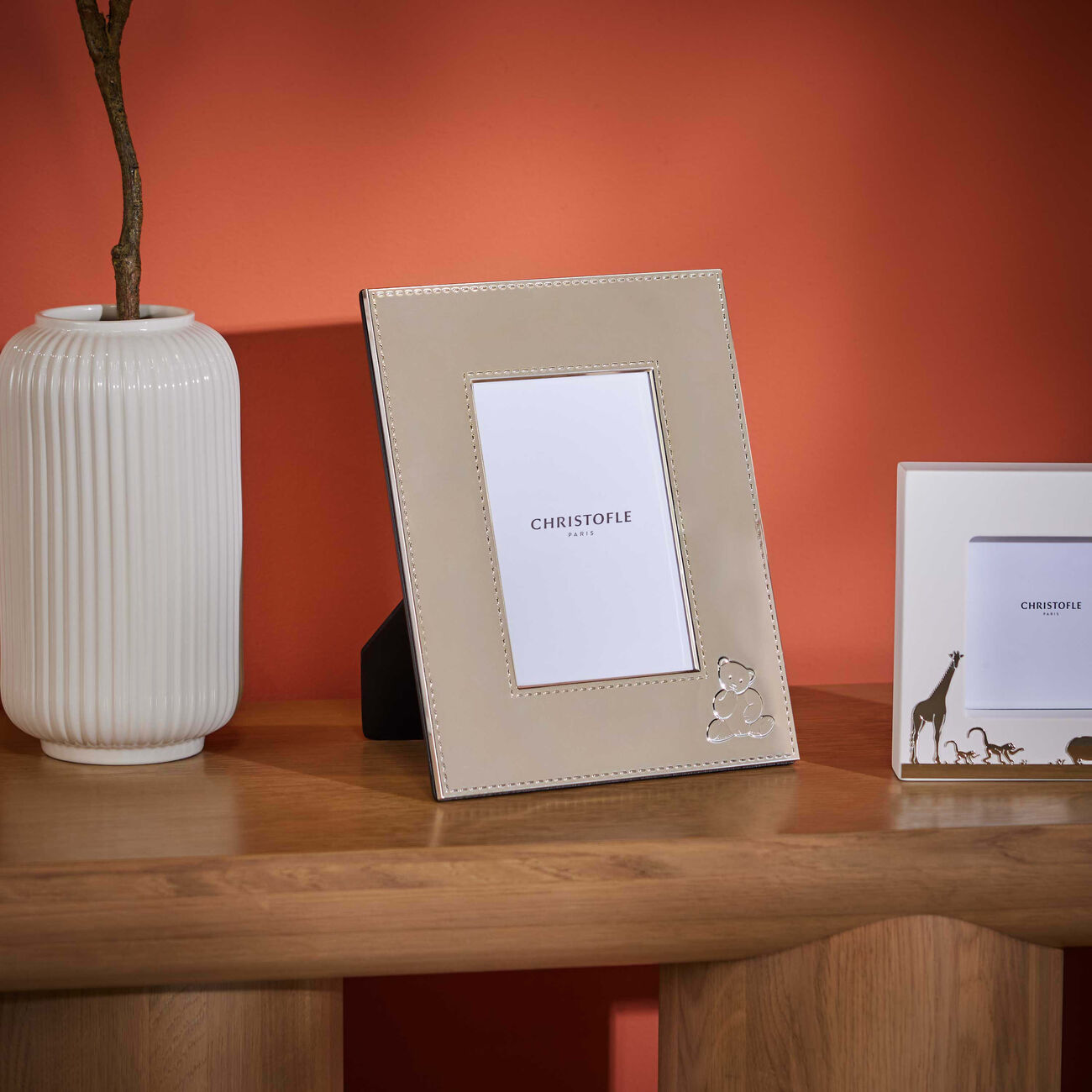 christofle charly bear picture frame silver plated 10x15cm