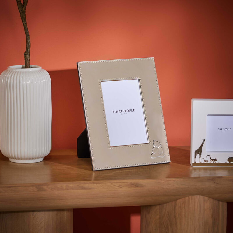 christofle charly bear picture frame silver plated 10x15cm