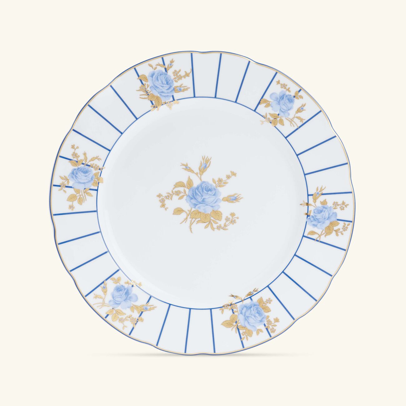 bernardaud brocante dinner plate round blue 27cm