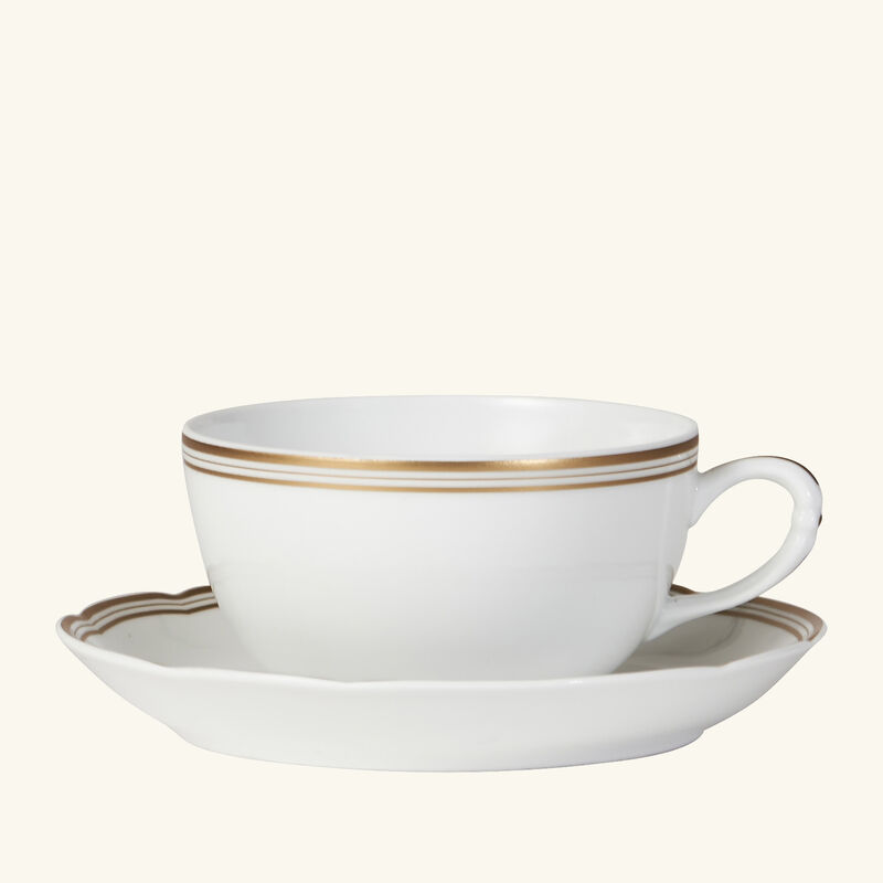 Pompadour Tea Cup & Saucer Gold bernardaud pompadour tea cup saucer gold