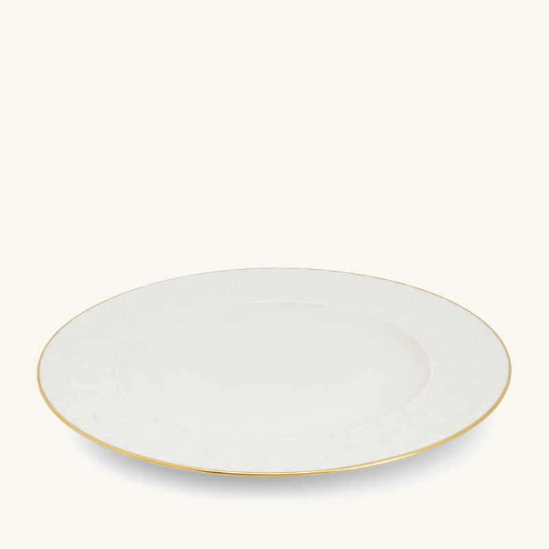 Peacock Dinner Plate Round White 27cm villari peacock dinner plate round white 27cm