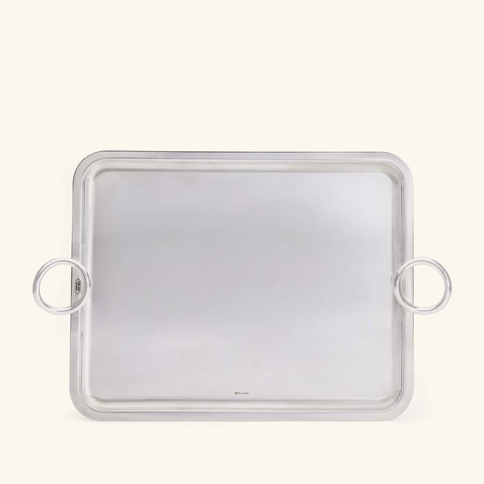 Vertigo Serving Tray Rectangular Extra Large Silver Plated christofle vertigo serving tray rectangular extra large silver plated