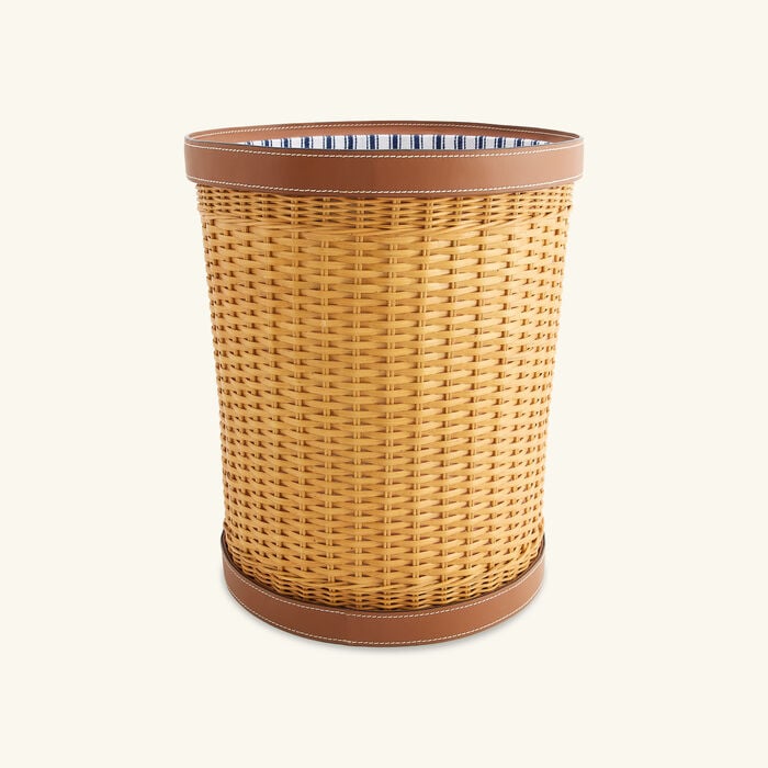ralph lauren home bailey waste bin brown