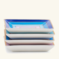 Scala Trinket Tray Rectangular Small Blue Set Of 4 jonathan adler scala trinket tray rectangular small blue set of 4