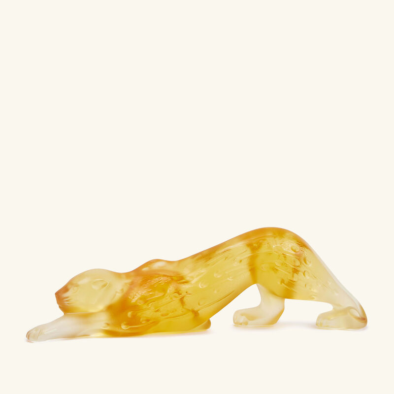 لاليك منحوتة زيلا بانتر صغيرة صفراء