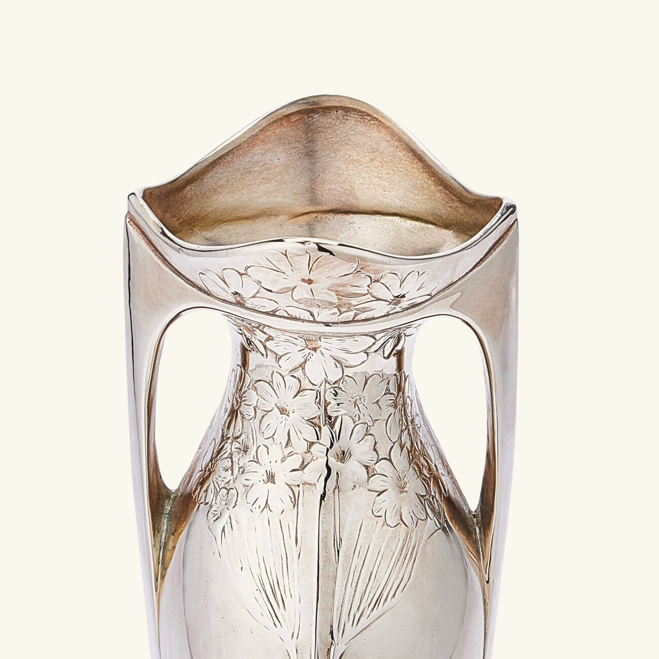 christofle gallia japanese primrose vase medium silver plated