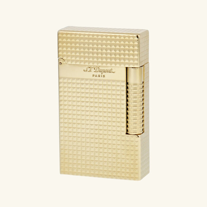 Le New Grand Dupont Diamond Head Lighter Gold st dupont le new grand dupont diamond head lighter gold