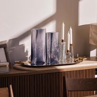 mario cioni   c oval shadow vase tall clear