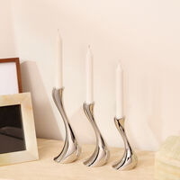 Cobra Candleholder Silver Set Of 3 georg jensen cobra candleholder silver set of 3