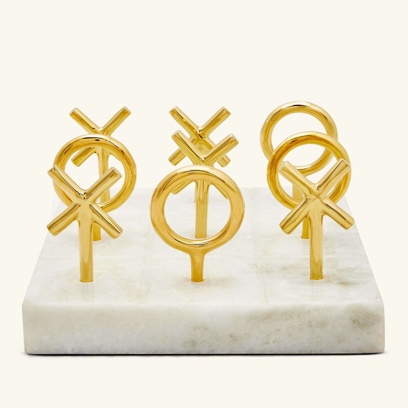 Brass Tic-Tac-Toe Set jonathan adler brass tic tac toe set