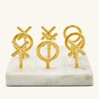 Brass Tic-Tac-Toe Set jonathan adler brass tic tac toe set