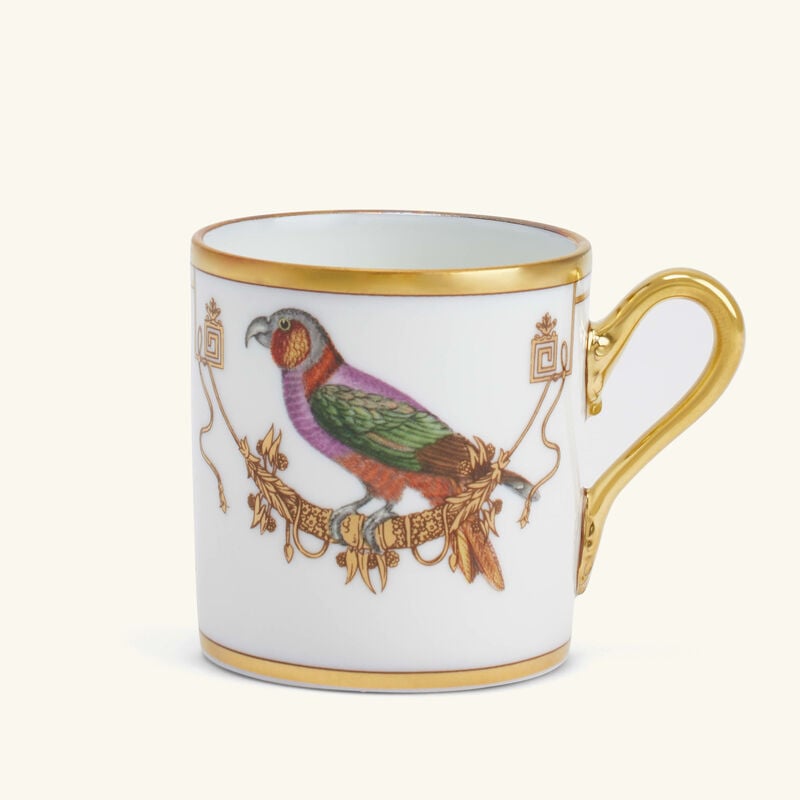 Volière Perroquet Coffee Cup Gold ginori 1735 voli re perroquet coffee cup gold