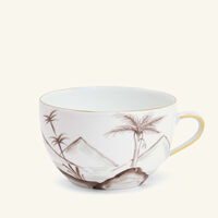 marie daage bamboo colonies coffee cup   saucer pink