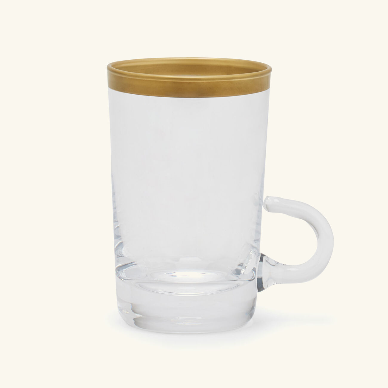 فيلاري فنجان الشاي بيكوك مع صحنه باللون الذهبي