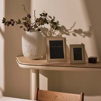 ralph lauren home brennan leather frame white 13x18 cm