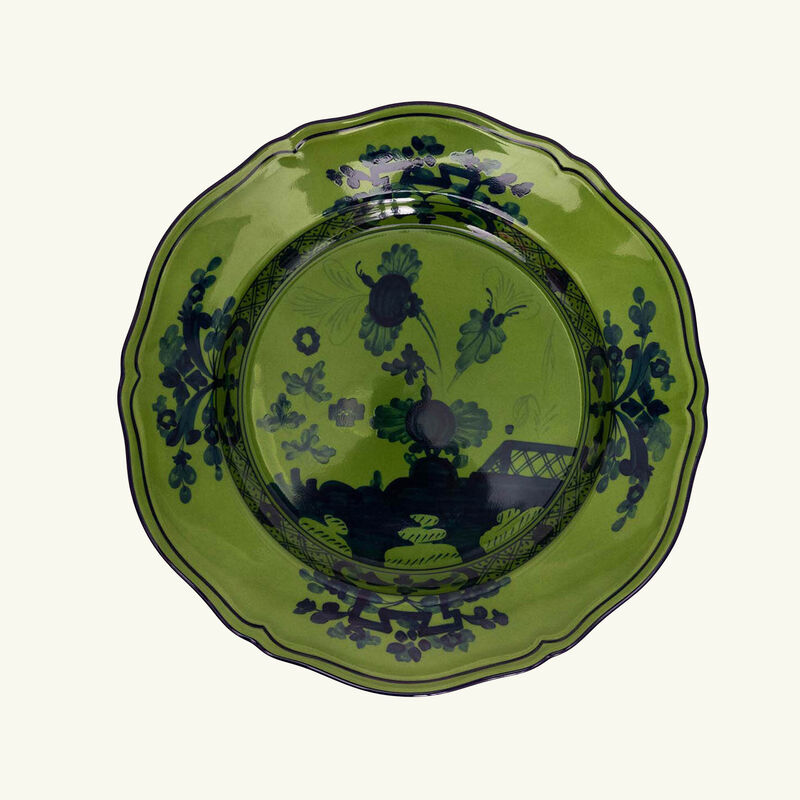 طبقا لطعام أوريينتي إيتاليانو مالاكيت دائري أخضر 26 سم جينوري 1735 طبقا لطعام أوريينتي إيتاليانو مالاكيت دائري أخضر 26 سم
