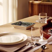 برناردو صينية الحلى والمجوهرات بيتينا بلو مستطيلة زرقاء