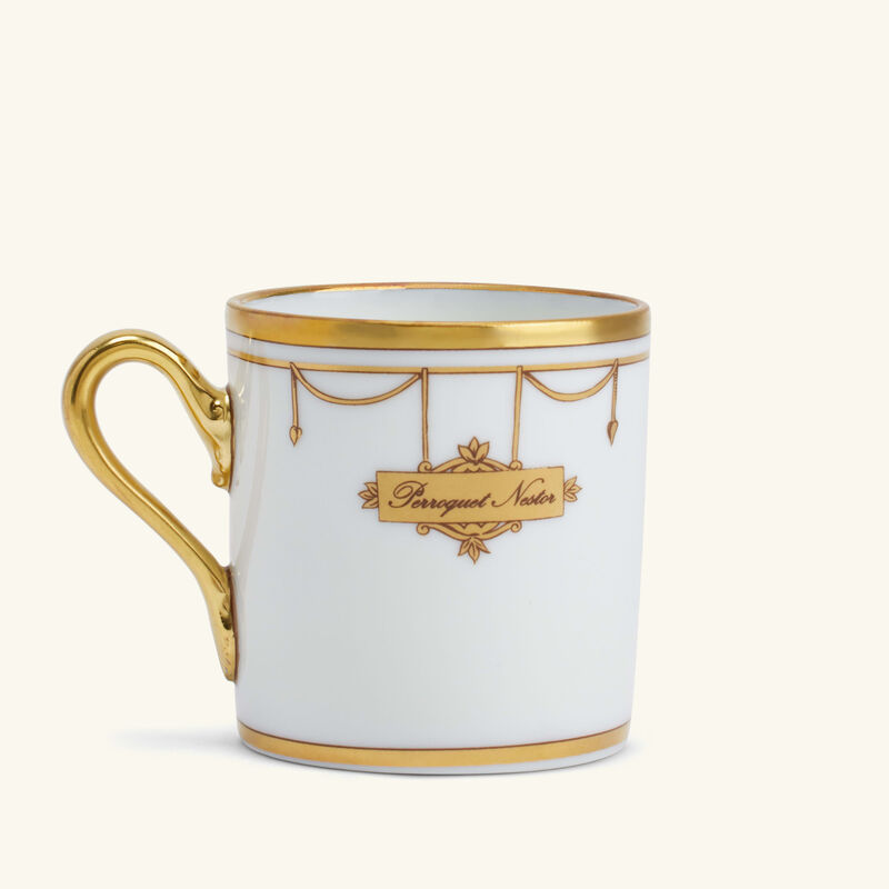 Volière Perroquet Coffee Cup Gold ginori 1735 voli re perroquet coffee cup gold