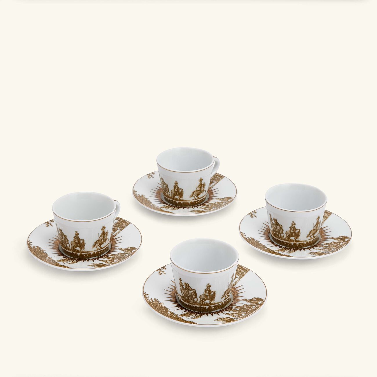 Versailles Enchante Set Of 4 Espresso Cups & Saucers bernardaud versailles enchante set of 4 espresso cups saucers
