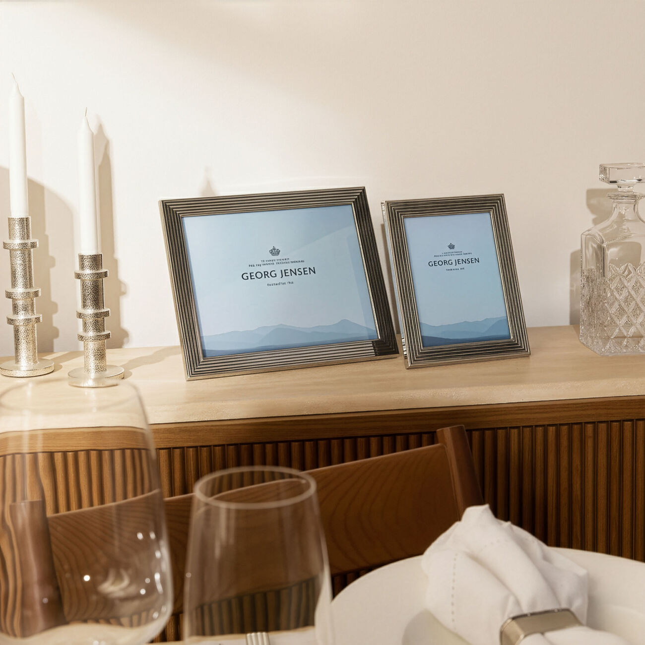 Bernadotte Picture Frame Silver Large georg jensen bernadotte picture frame silver large