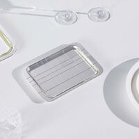 Graphik Serving Tray Rectangular Small Silver Plated christofle graphik serving tray rectangular small silver plated